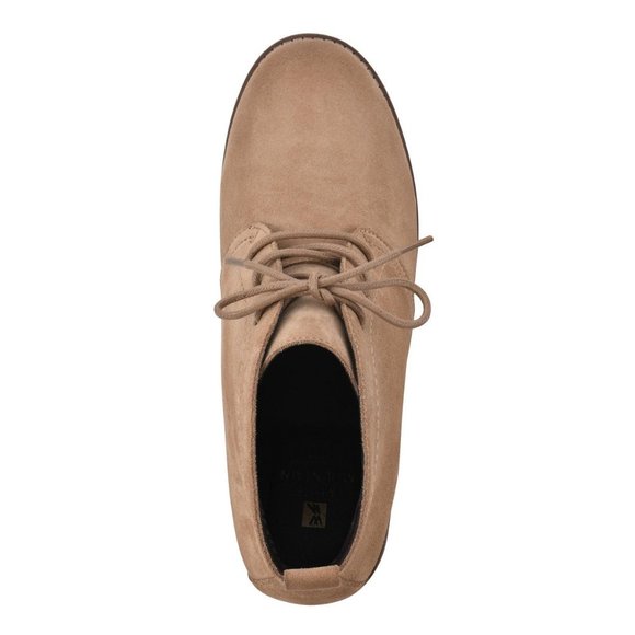 White Mountain Women's Auburn Lace Up Booties Beige B4HP - Picture 5 of 6